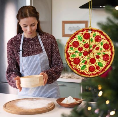 Ramen Ornament for Noodle Ramen Lovers, Women, Men - Food Ornaments for Christmas Tree - Noodles Bowl Ceramic Ornament