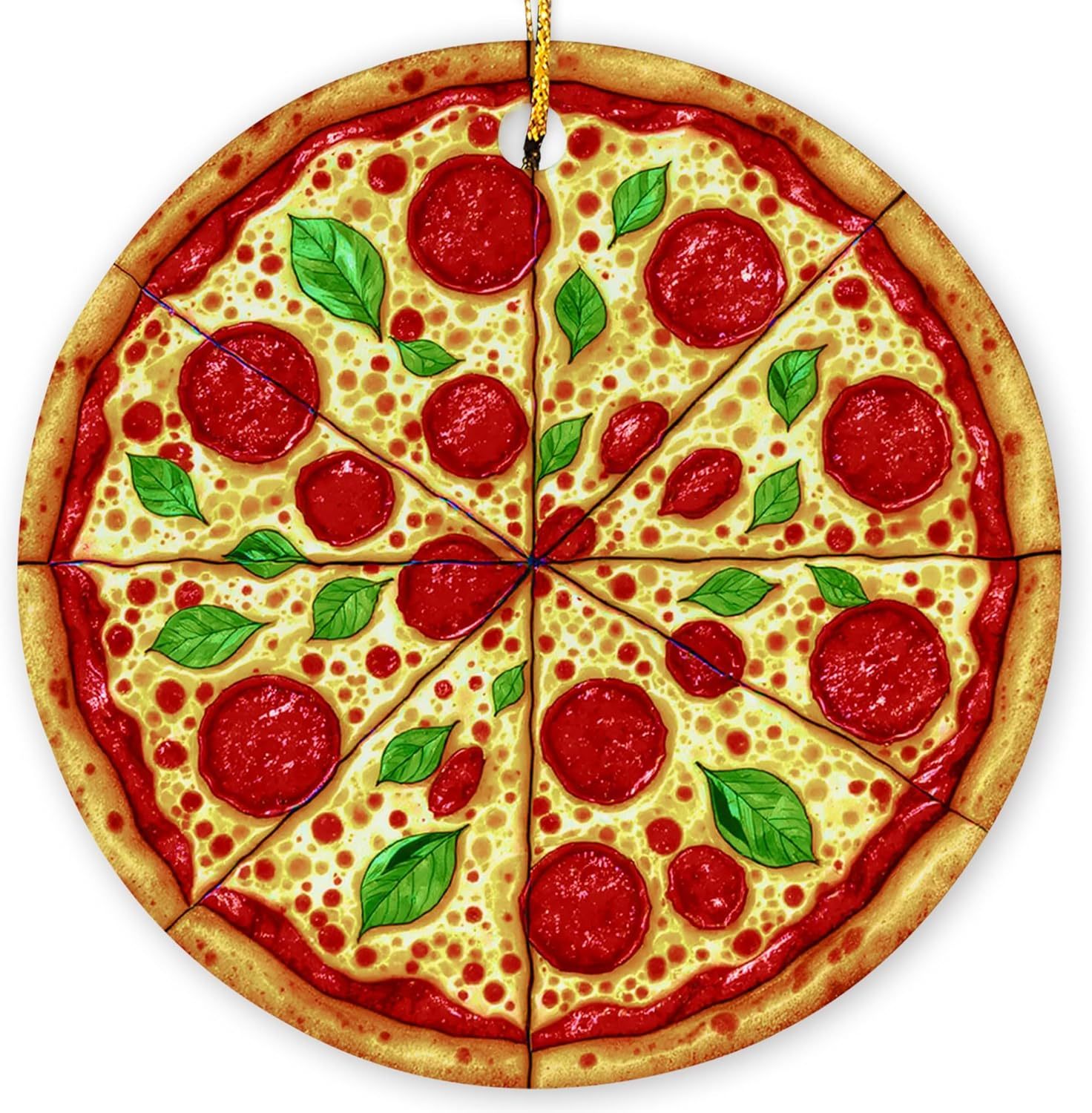 Ramen Ornament for Noodle Ramen Lovers, Women, Men - Food Ornaments for Christmas Tree - Noodles Bowl Ceramic Ornament