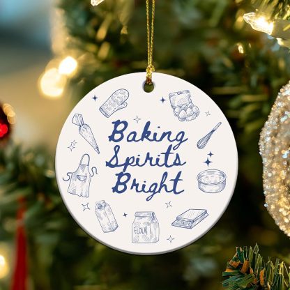 Ramen Ornament for Noodle Ramen Lovers, Women, Men - Food Ornaments for Christmas Tree - Noodles Bowl Ceramic Ornament