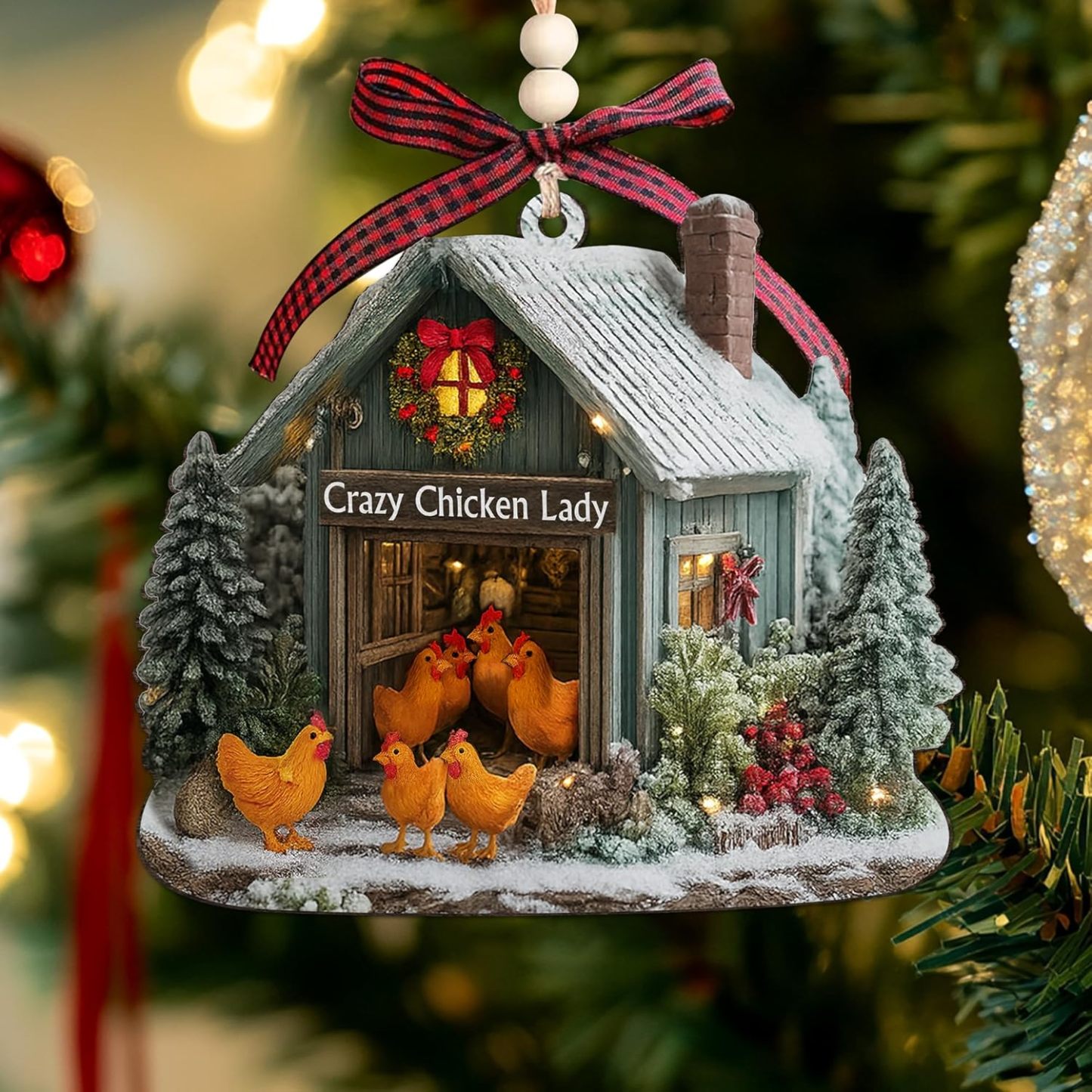 Ramen Ornament for Noodle Ramen Lovers, Women, Men - Food Ornaments for Christmas Tree - Noodles Bowl Ceramic Ornament