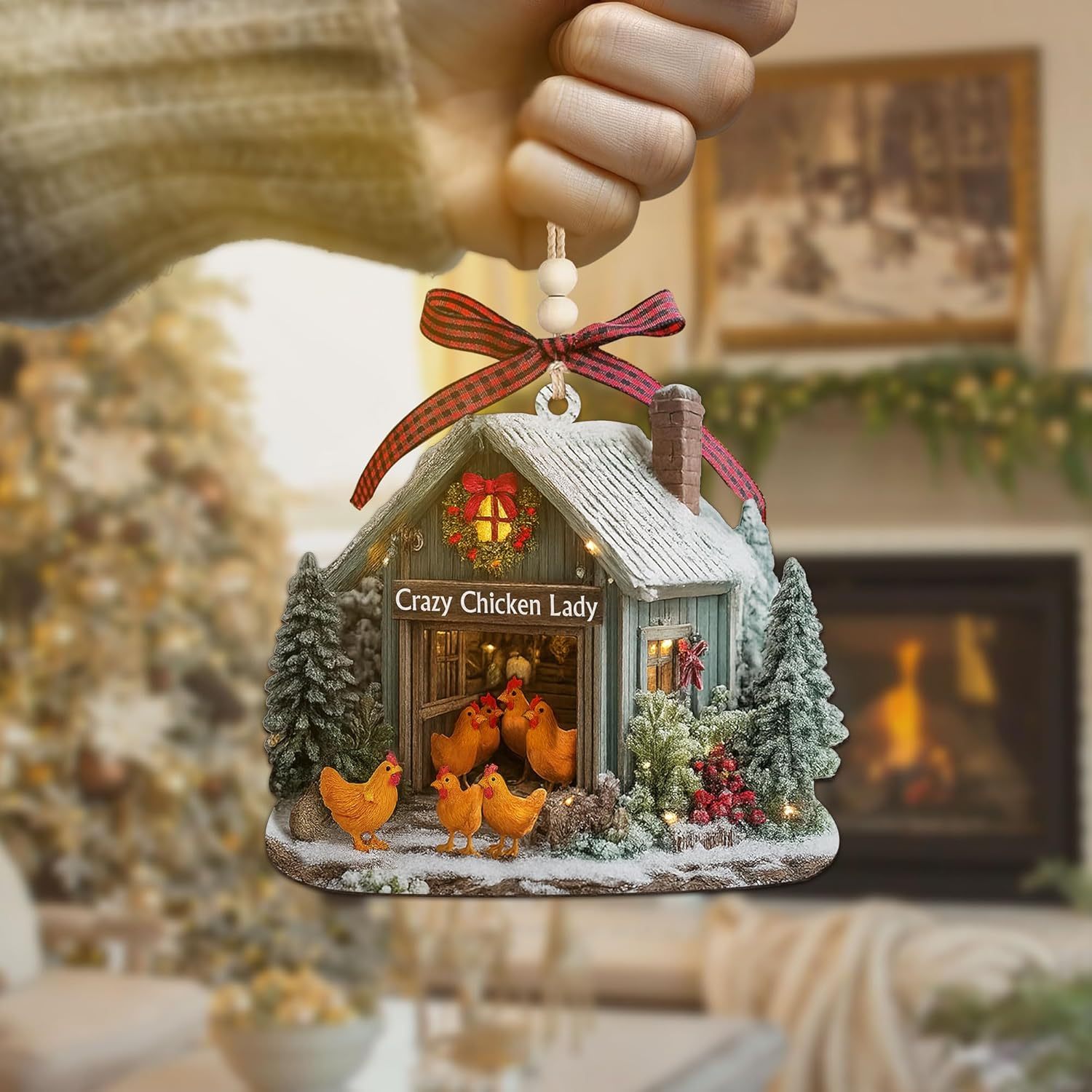 Ramen Ornament for Noodle Ramen Lovers, Women, Men - Food Ornaments for Christmas Tree - Noodles Bowl Ceramic Ornament