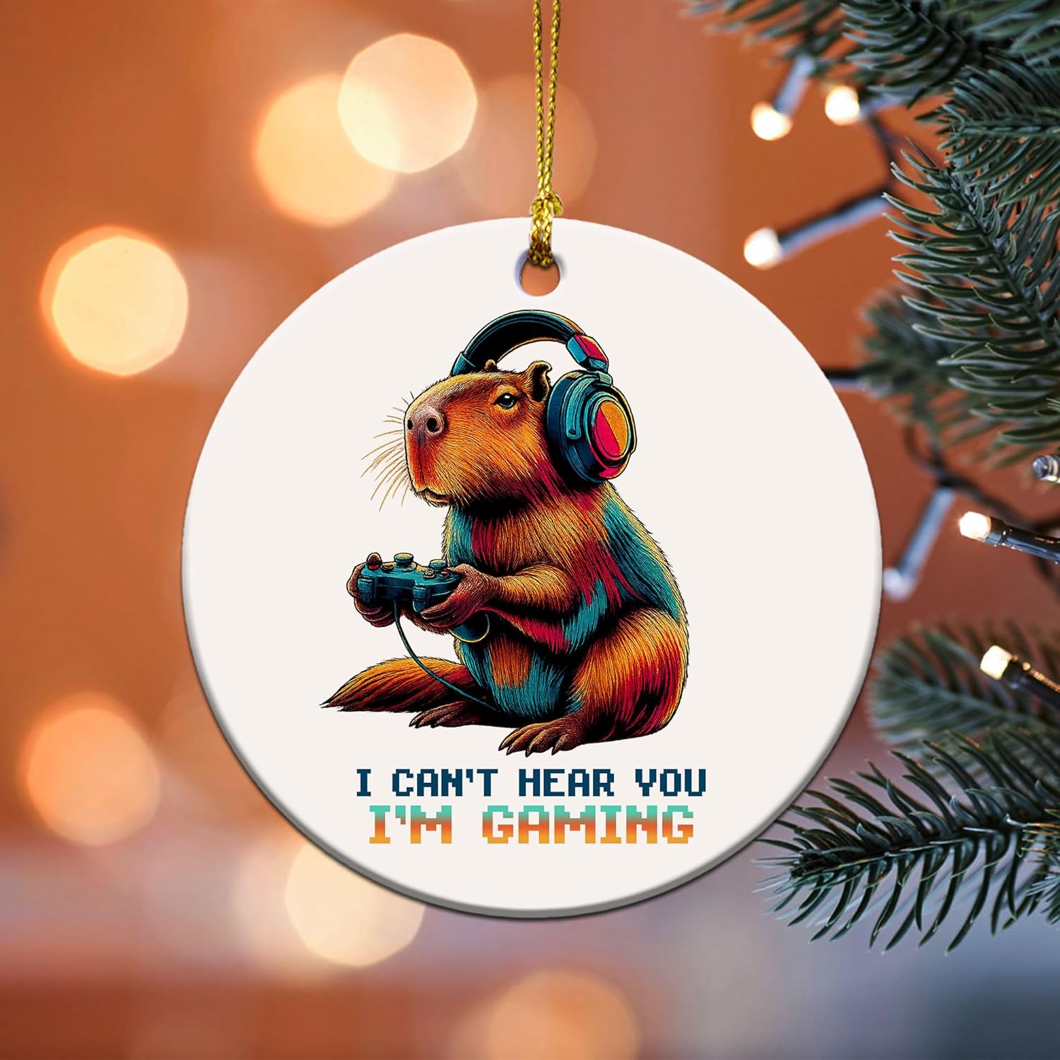 Ramen Ornament for Noodle Ramen Lovers, Women, Men - Food Ornaments for Christmas Tree - Noodles Bowl Ceramic Ornament