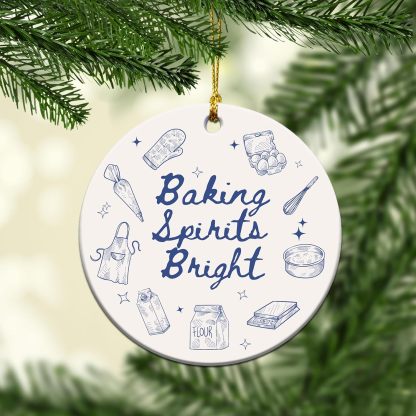 Ramen Ornament for Noodle Ramen Lovers, Women, Men - Food Ornaments for Christmas Tree - Noodles Bowl Ceramic Ornament