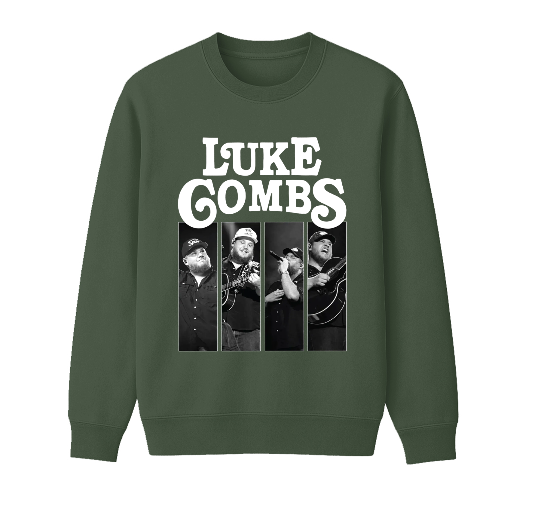 Luke Combs Unisex Cotton Creneck Sweatshirt