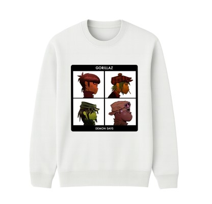 Gorillaz Demon Days Unisex Cotton Creneck Sweatshirt