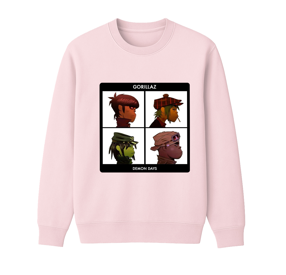 Gorillaz Demon Days Unisex Cotton Creneck Sweatshirt