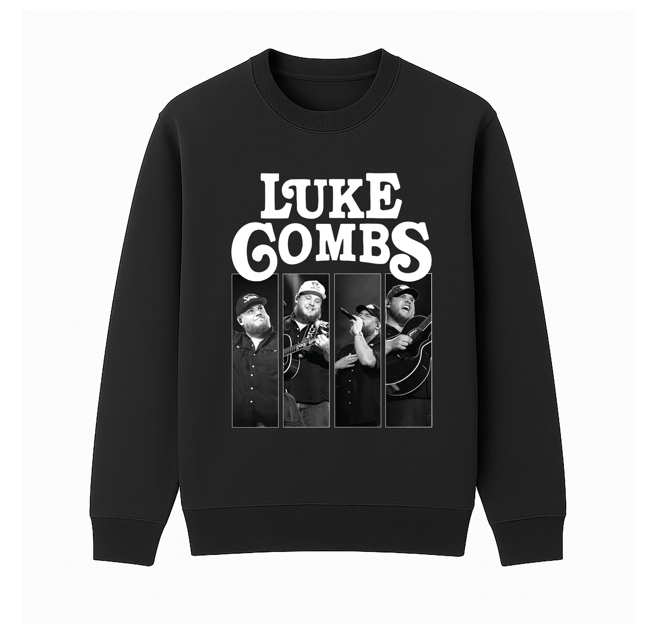 Luke Combs Unisex Cotton Creneck Sweatshirt