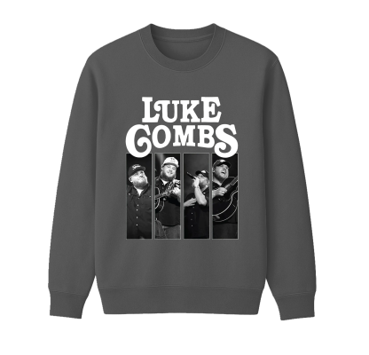 Luke Combs Unisex Cotton Creneck Sweatshirt