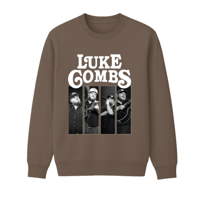Luke Combs Unisex Cotton Creneck Sweatshirt