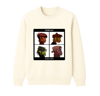 Gorillaz Demon Days Unisex Cotton Creneck Sweatshirt