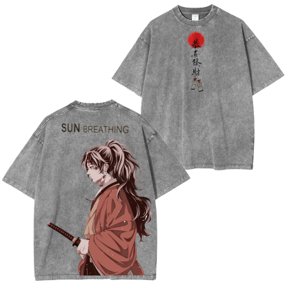 Channel The Sun Breathing Master Unisex Washed T-Shirt