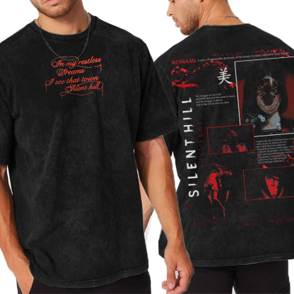 Silent Hill F Unisex Washed T-Shirt