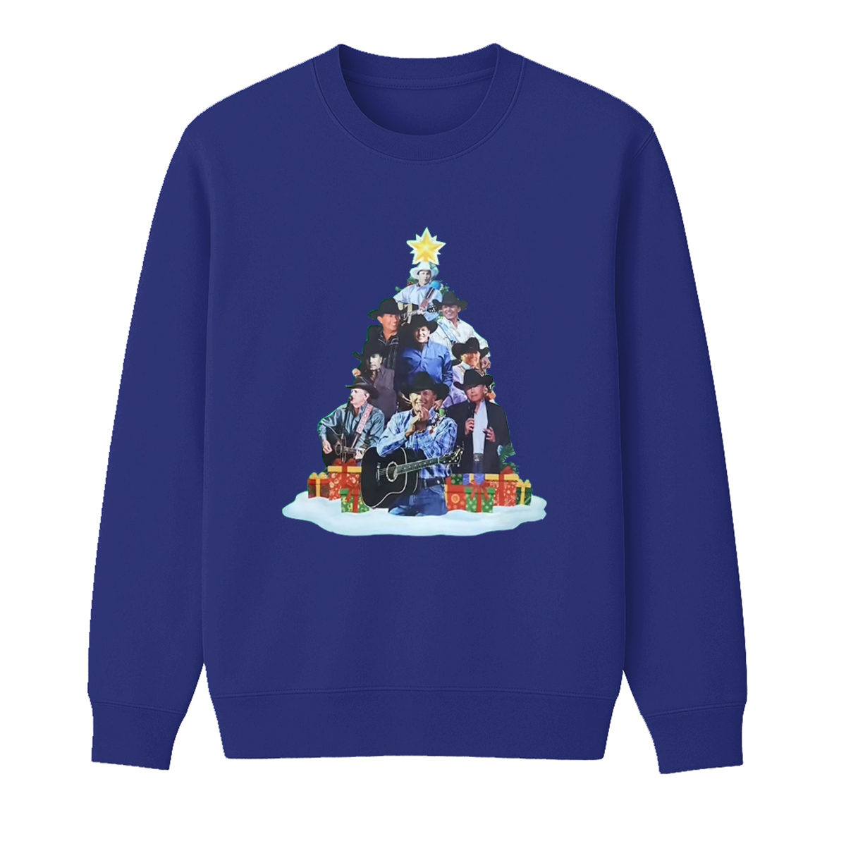 George Strait Unisex Cotton Creneck Sweatshirt