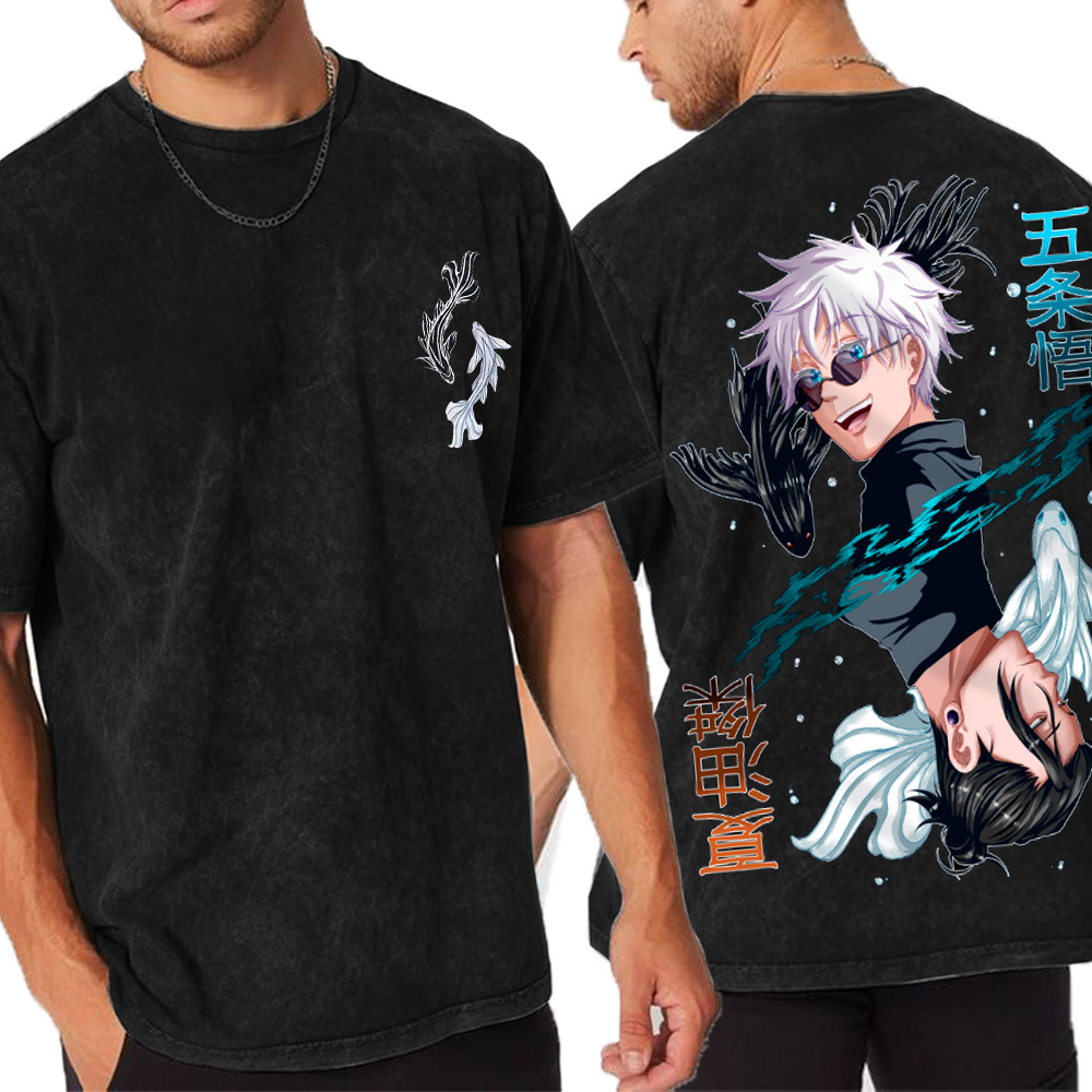 Gojo Satoru Geto Suguru Unisex Washed T-Shirt