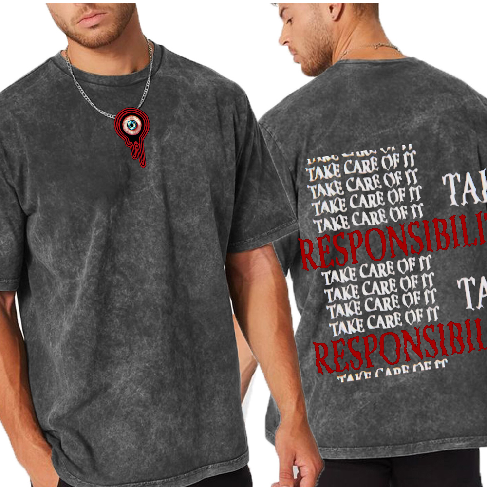 Mouthwashing Take Responsibility Unisex Washed T-Shirt