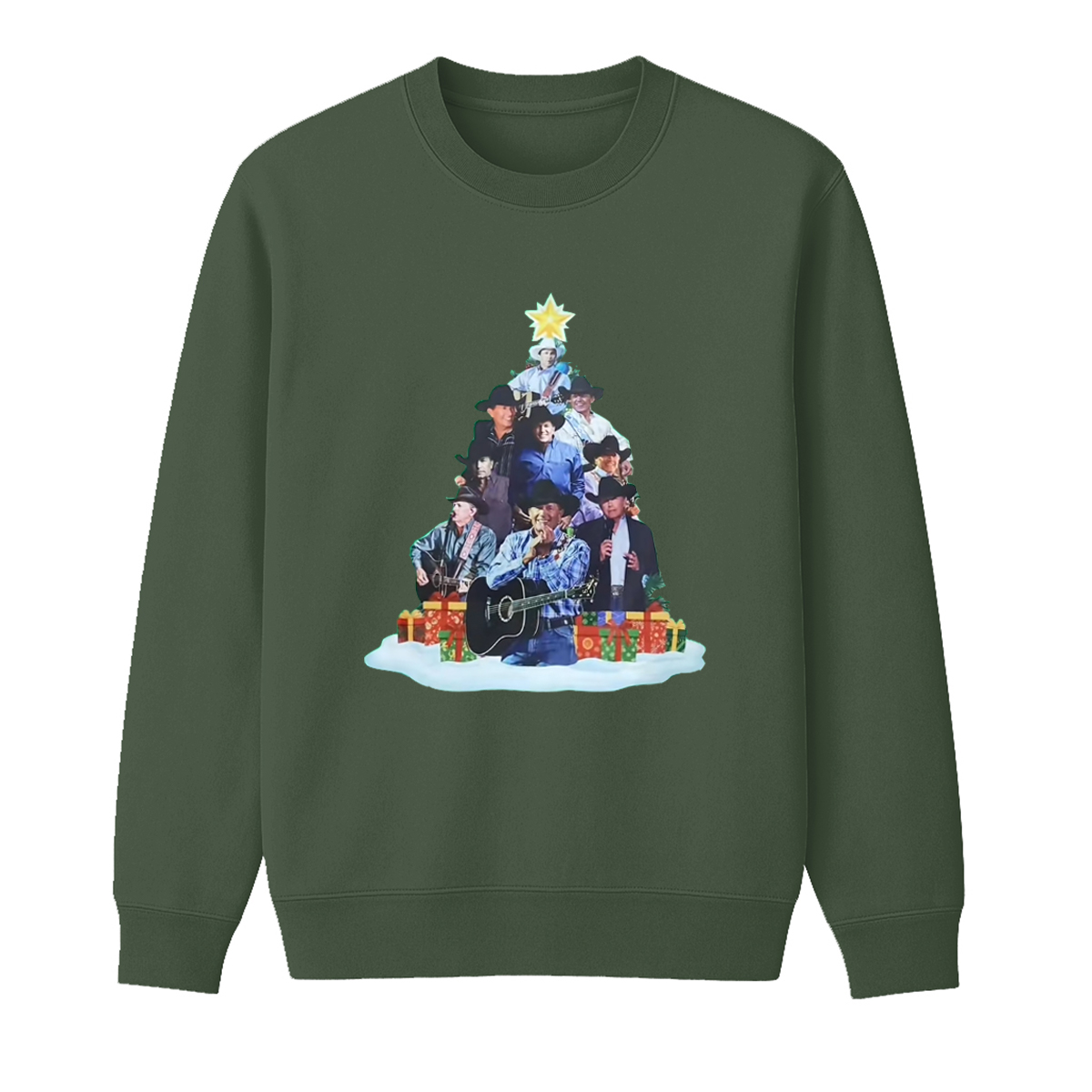 George Strait Unisex Cotton Creneck Sweatshirt