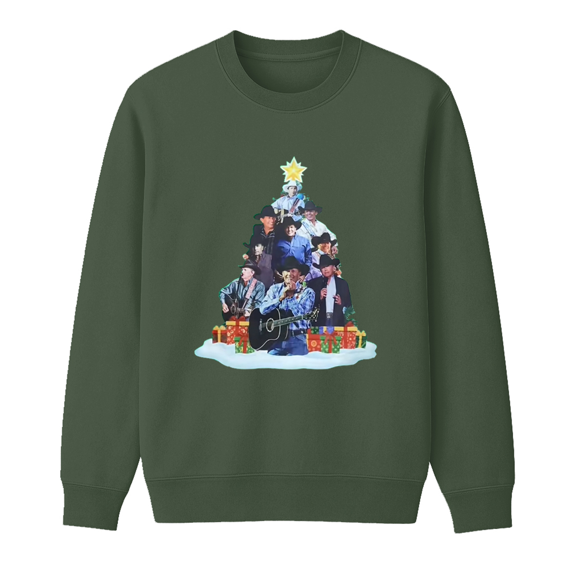 George Strait Unisex Cotton Creneck Sweatshirt