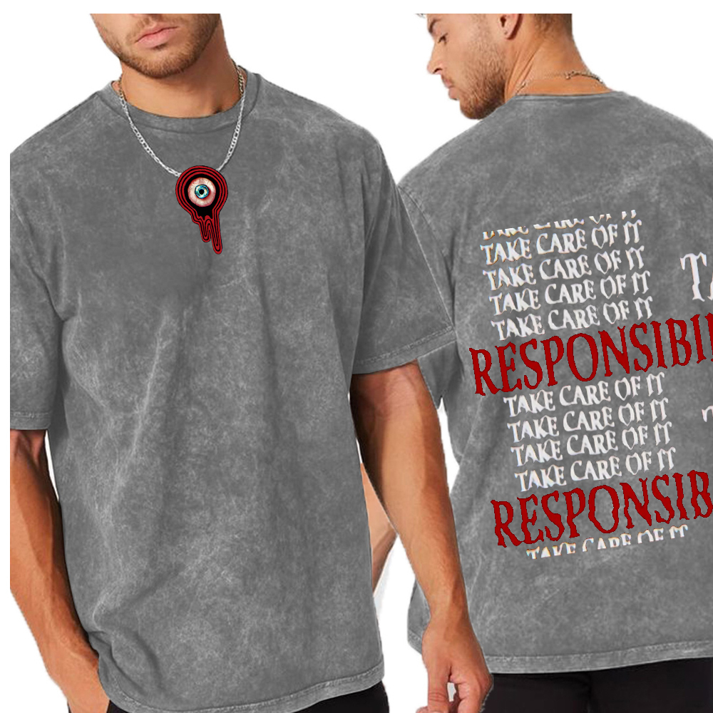 Mouthwashing Take Responsibility Unisex Washed T-Shirt