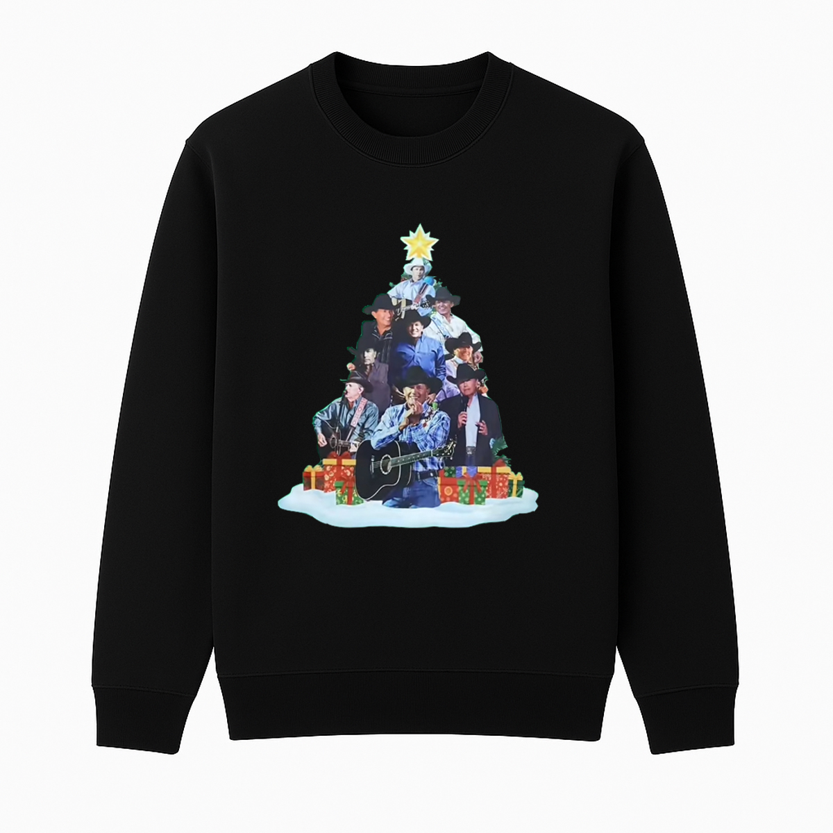 George Strait Unisex Cotton Creneck Sweatshirt