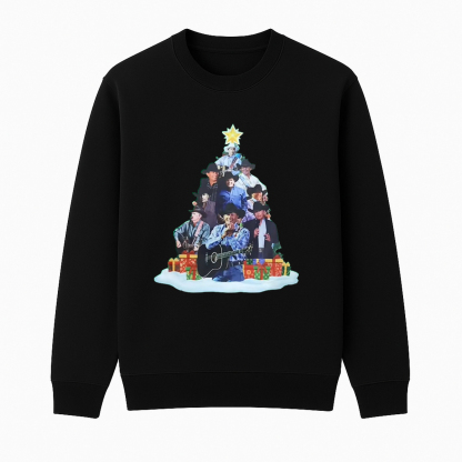 George Strait Unisex Cotton Creneck Sweatshirt