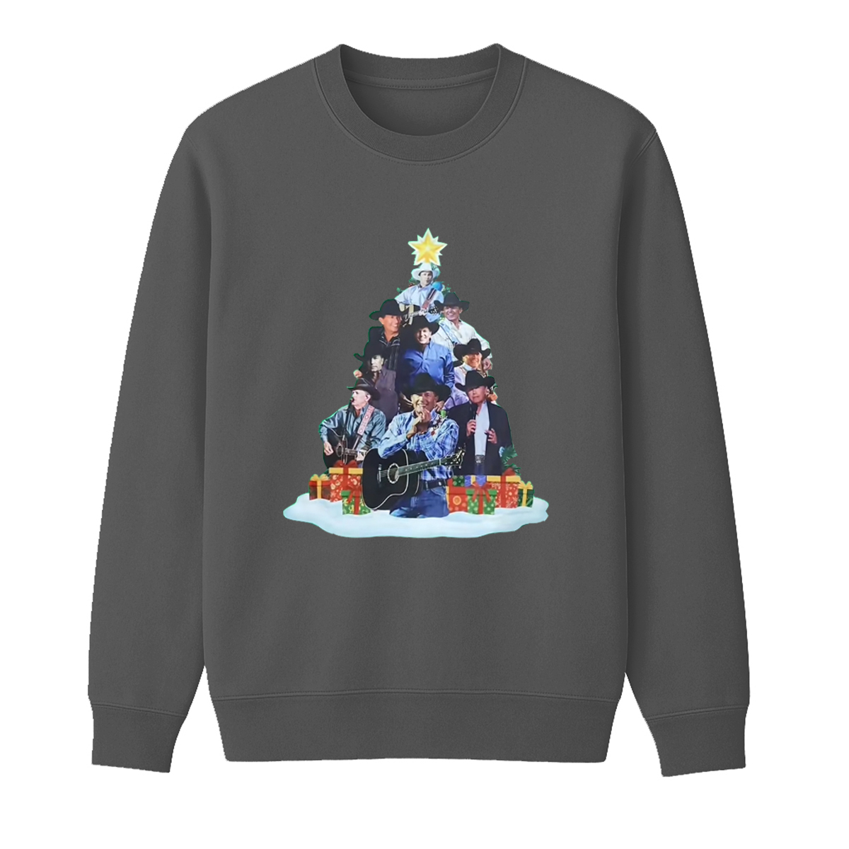 George Strait Unisex Cotton Creneck Sweatshirt