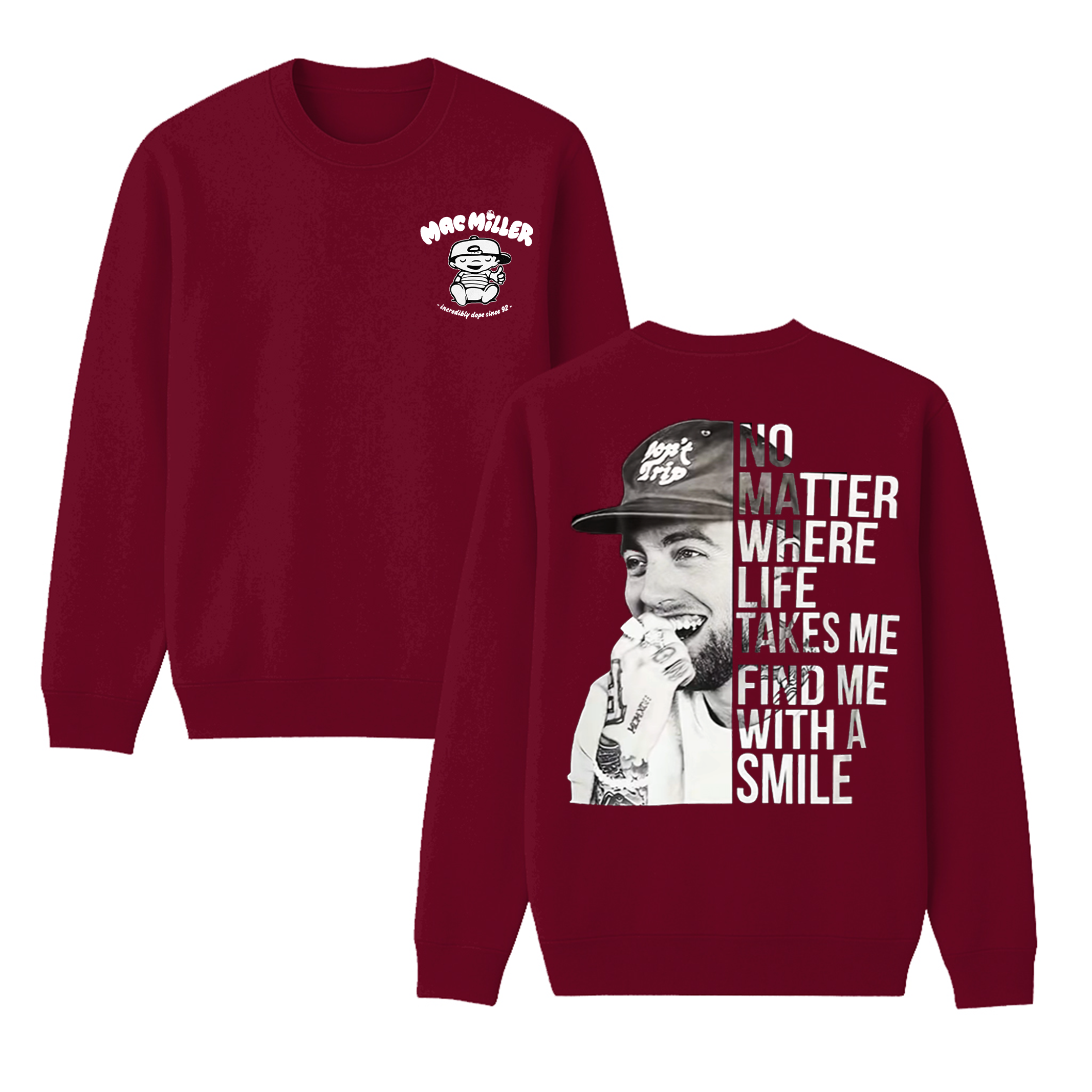 Mac Miller Unisex Cotton Creneck Sweatshirt