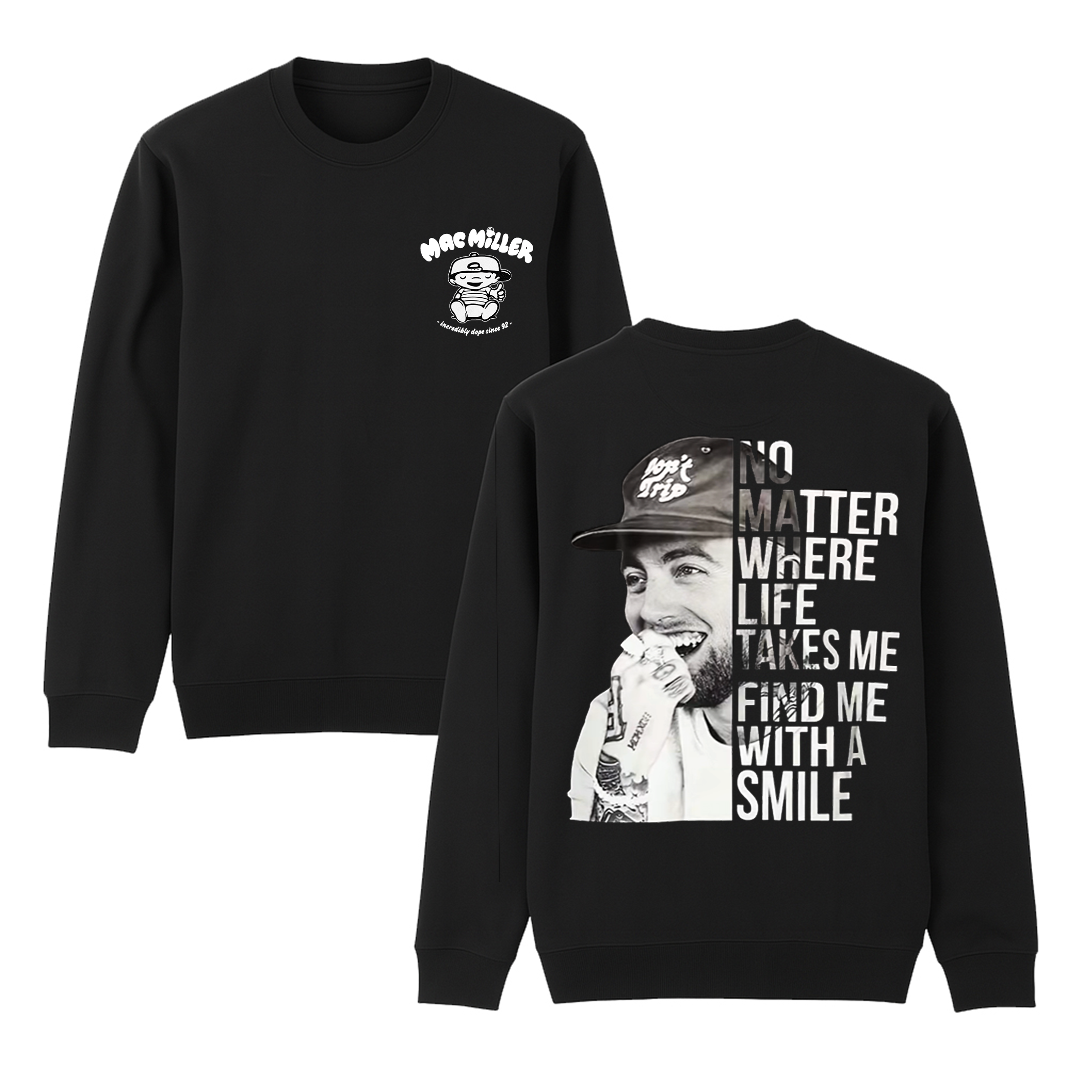 Mac Miller Unisex Cotton Creneck Sweatshirt