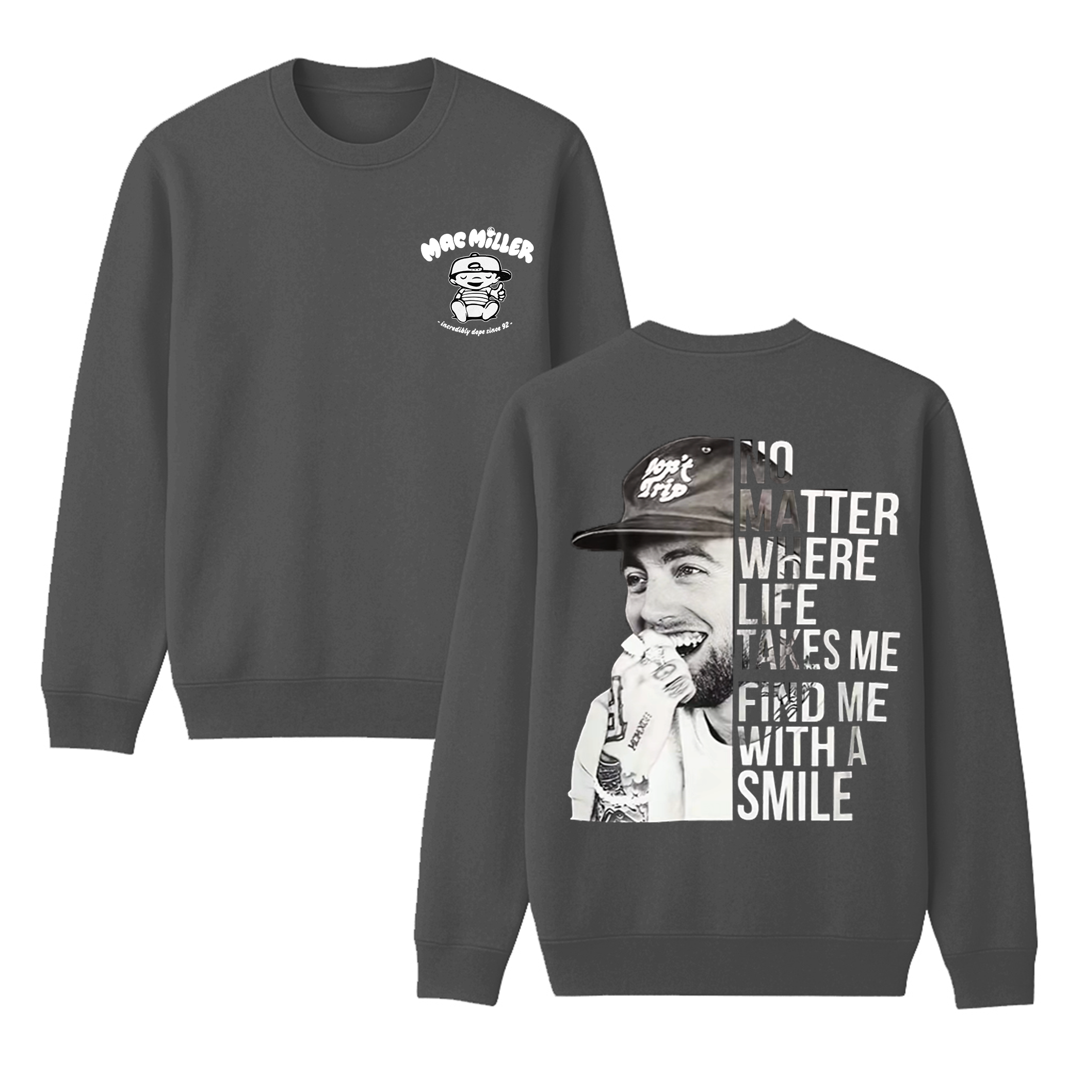 Mac Miller Unisex Cotton Creneck Sweatshirt