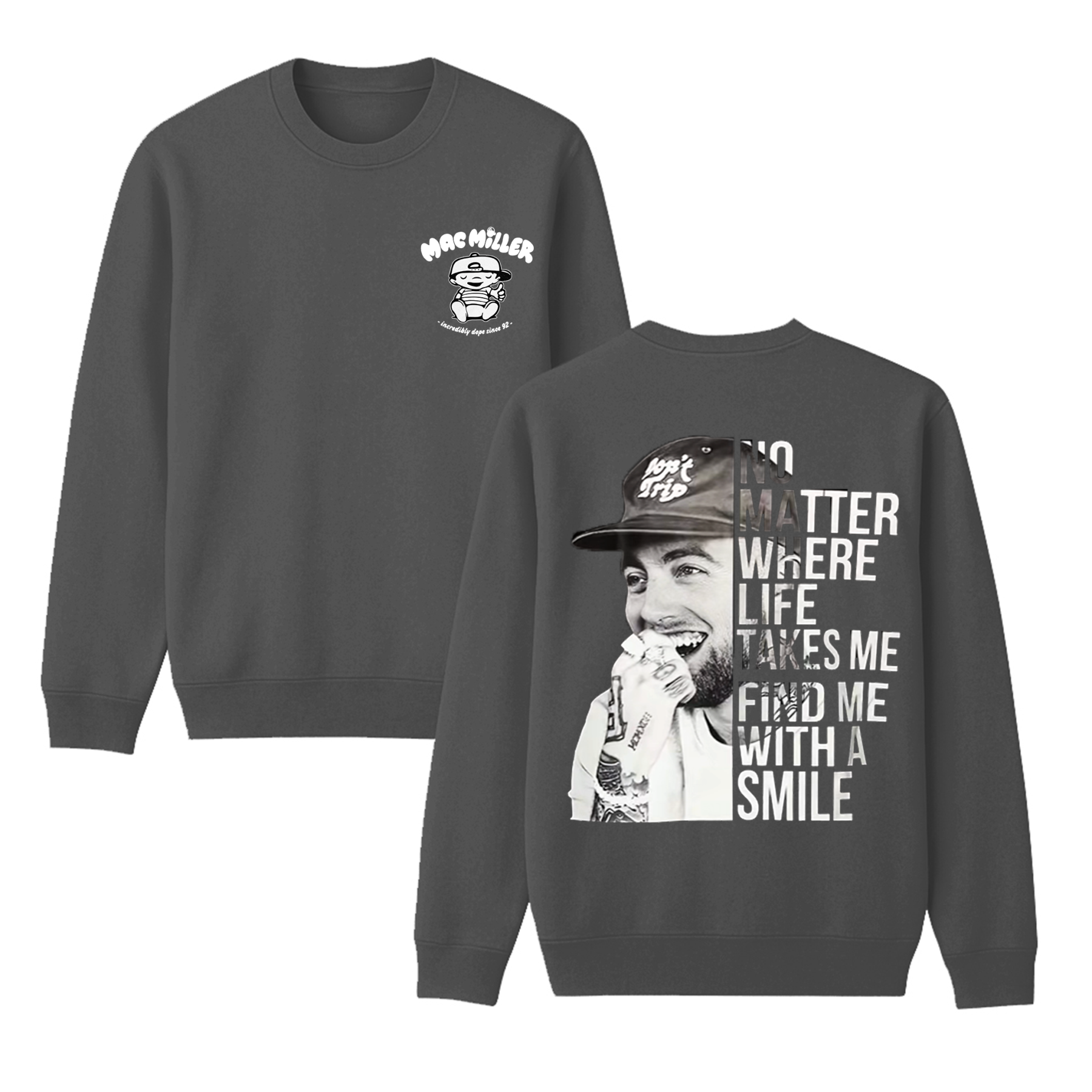 Mac Miller Unisex Cotton Creneck Sweatshirt