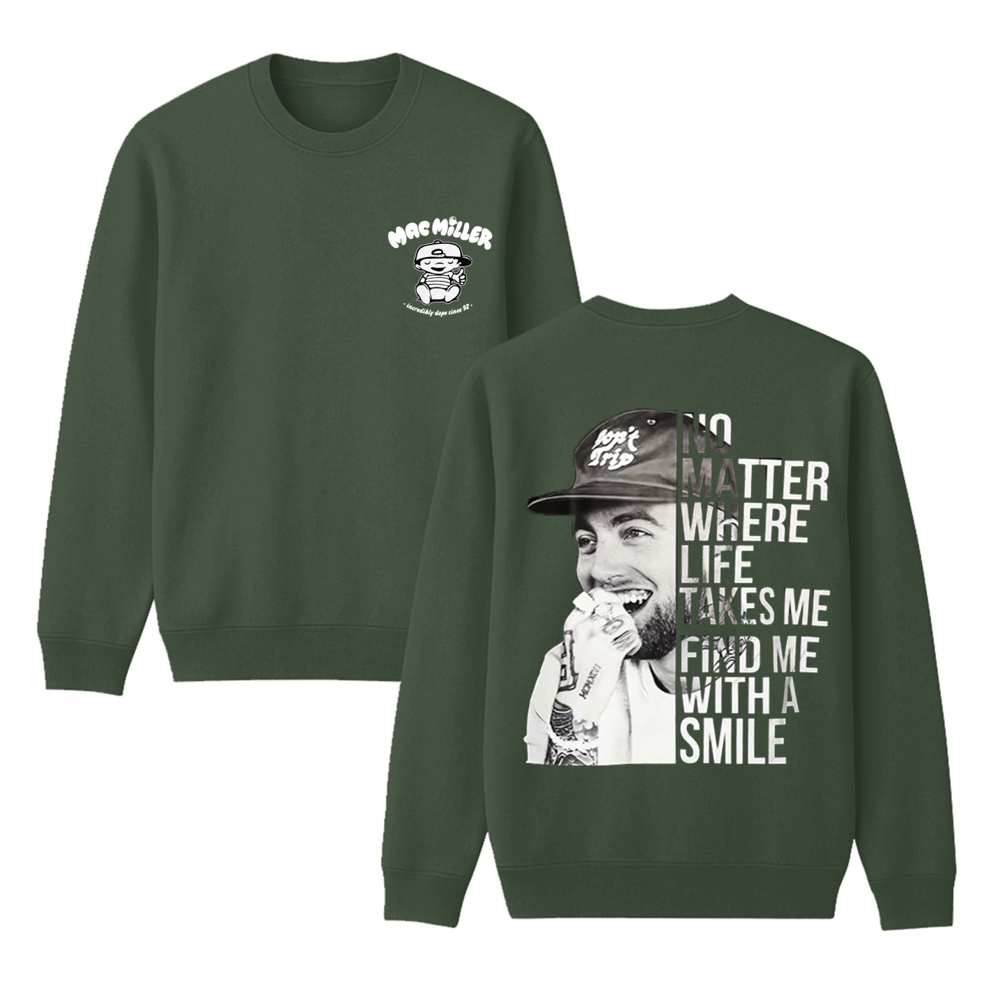 Mac Miller Unisex Cotton Creneck Sweatshirt