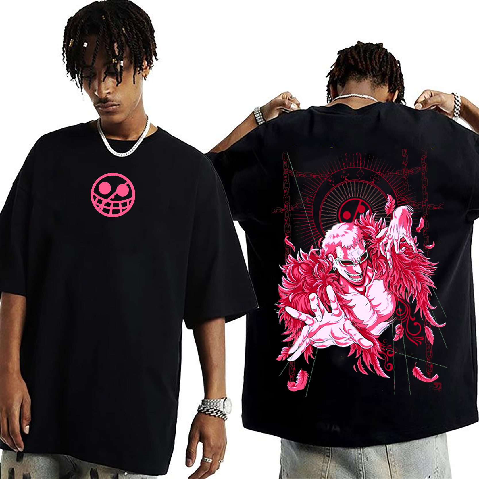 Doflamingo,One Piece  Anime Unisex Washed T-Shirt