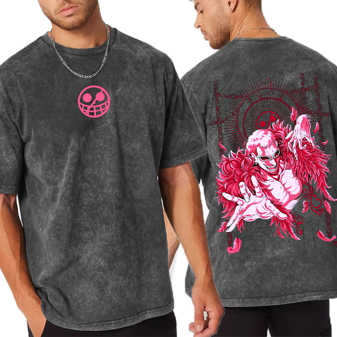 Doflamingo,One Piece  Anime Unisex Washed T-Shirt