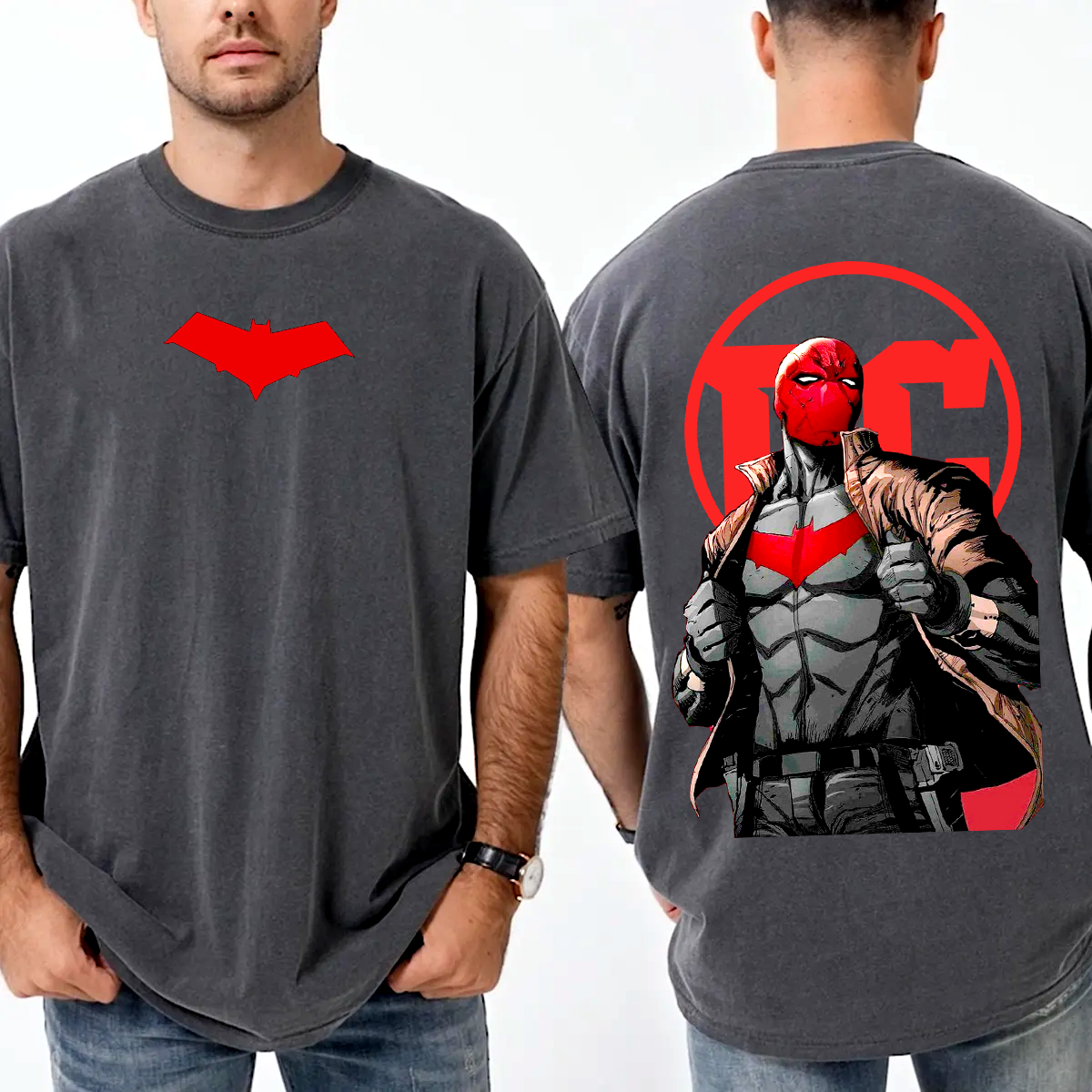 Red Hood Graphic Unisex Washed T-Shirt