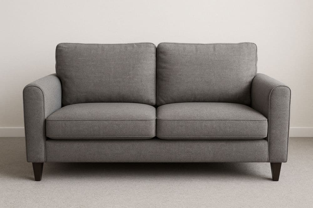 Divano 2 posti tessuto grigio Larghezza 145cm-Baronilta