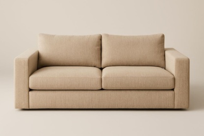 Divano due posti tessuto poliestere beige 180 cm-Baronilta