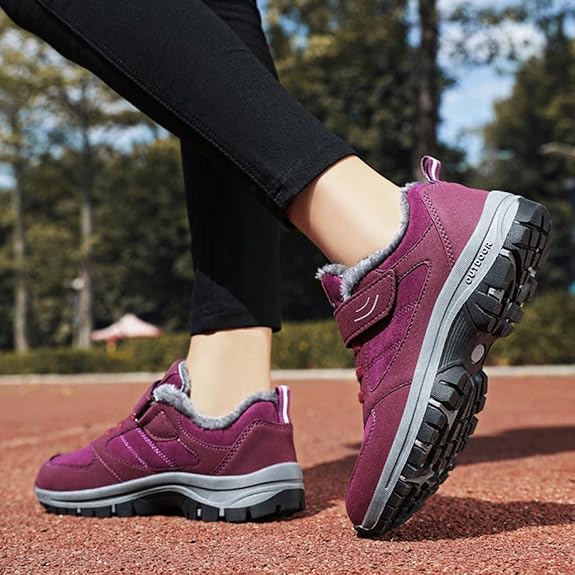 Mountain Climbing Shoes, Snow Shoes, Women's, Prevention, Non-slip, Thermal Shoes, Fleece Lined