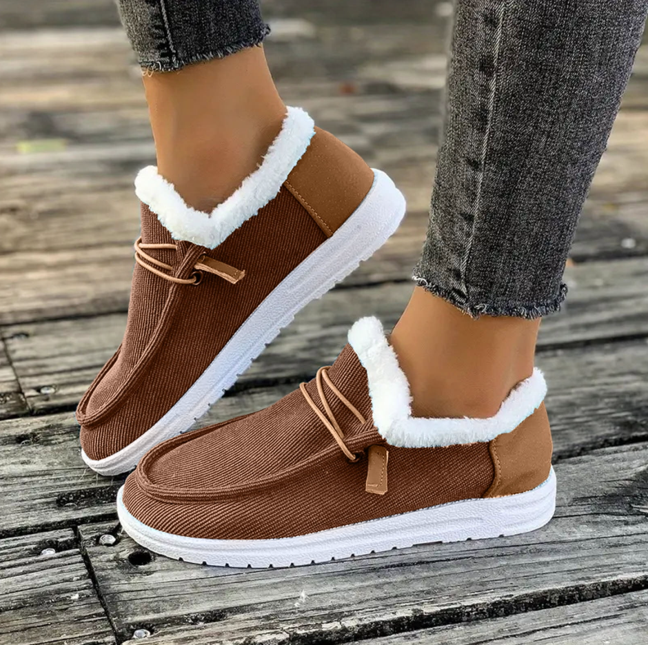 Winter Boots For Women Warm Snow Ankle Booties Slip On Outdoor Fur Lined Comfortable Fashion Casual Loafers Shoes