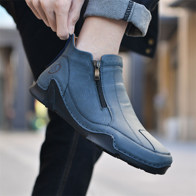 ????48% OFF !!!??Last Hour!!??Clearance!!!??Men's Spring/Summer Essential High-Top Lightweight Side Zipper Hiking Tooling Boots2