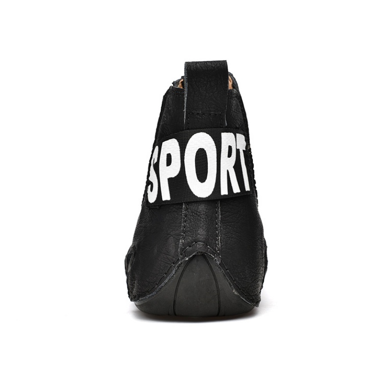 ???? Hot Sale! Limited Stock! ??????Men's Casual Soft Cowhide Slip-on Ankle Boots