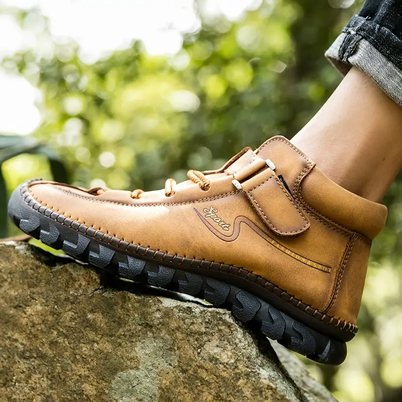 ??Mid Year Sale 50% Off?? Men's Fashionable Wear-resistant Non-slip Stitching Handmade Orthopedic Boots