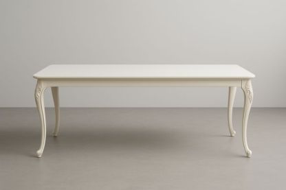 Table à manger bois blanc 180x90x75 cm
