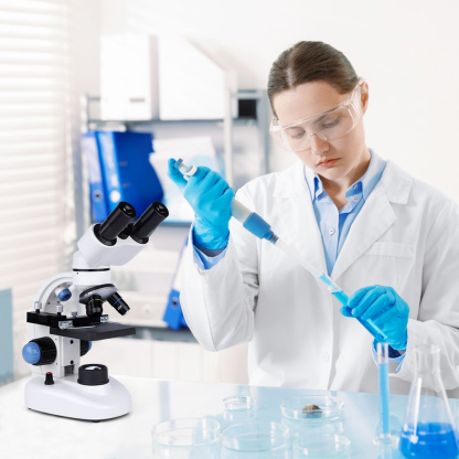 Krovian 21XP högförstorande studentmikroskop (med LED-belysning)