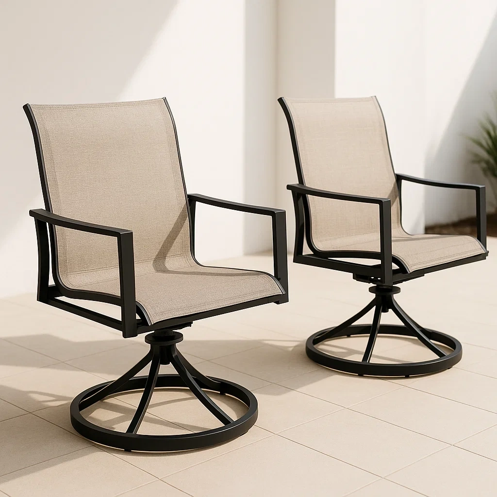 Salon de jardin,Fauteuil de jardin pivotant