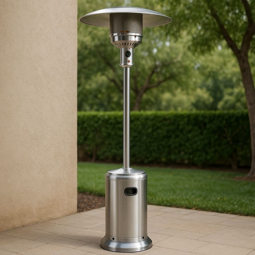 Riscaldatore da esterno in acciaio inossidabile 220 cm-Renolivro