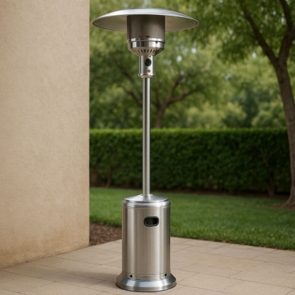 Riscaldatore da esterno in acciaio inossidabile 220 cm-Renolivro