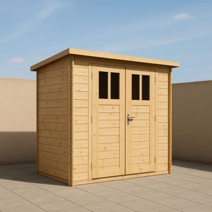 Capanno in Legno per Esterno 210x150x190 cm Naturale-Renolivro