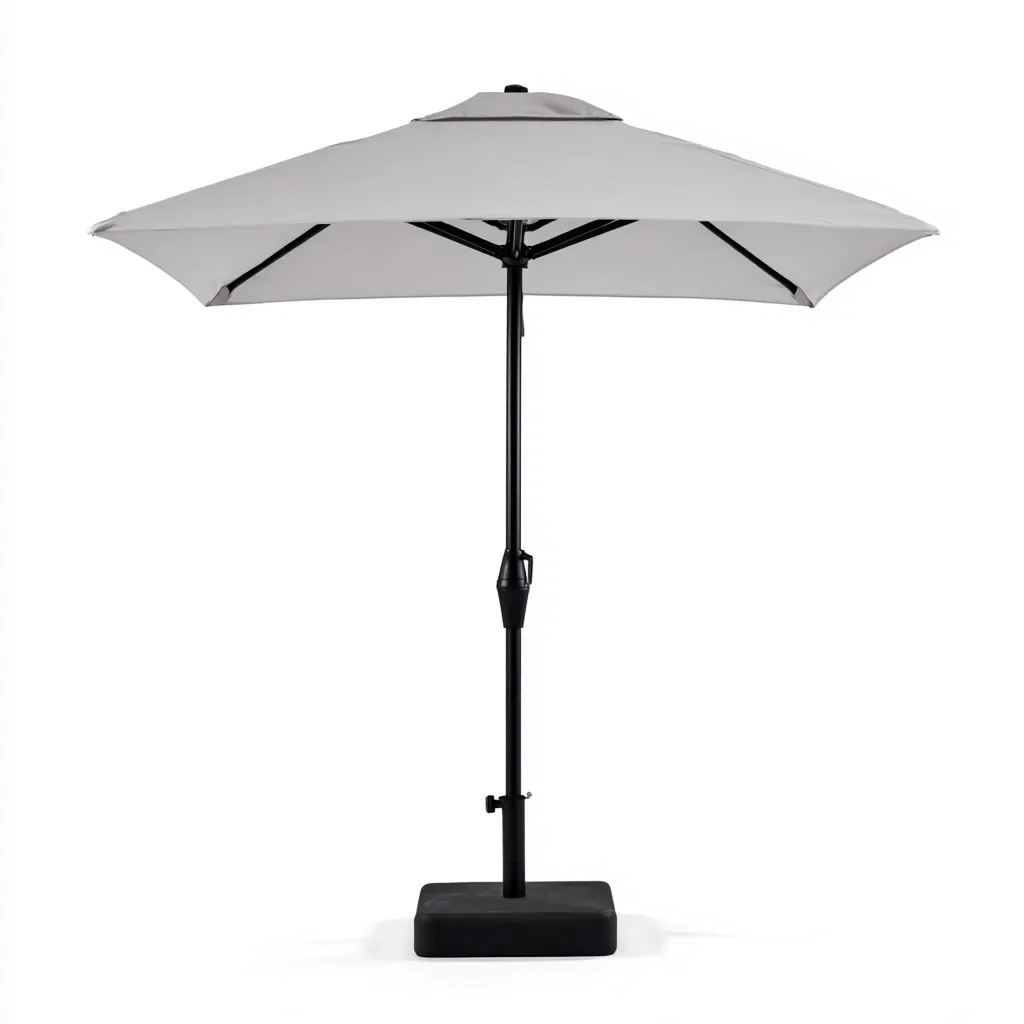 Ombrellone da giardino Metallo-Tessuto 270x270x245 cm Grigio Design moderno-Abodeosa