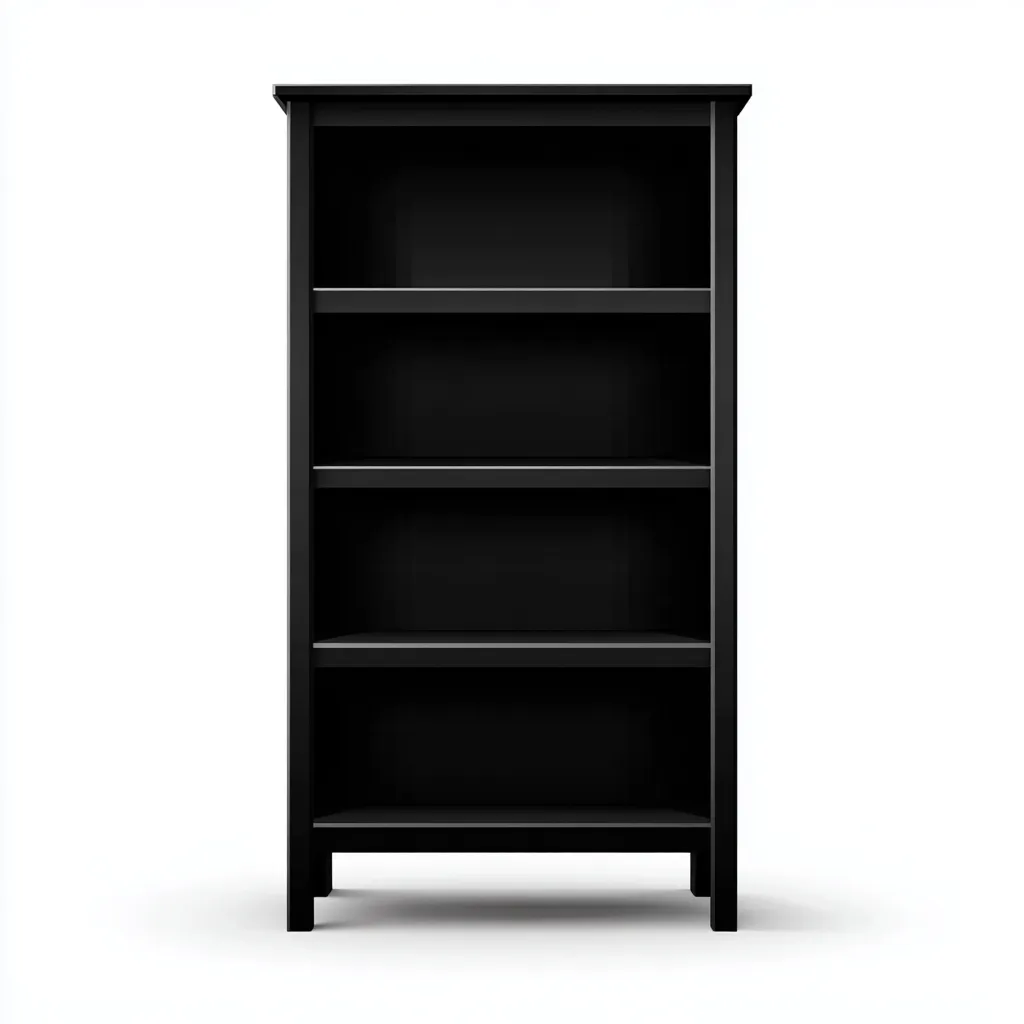 Librerie 78x30x160 cm - nero - struttura con spazio contenitivo-Abodeosa