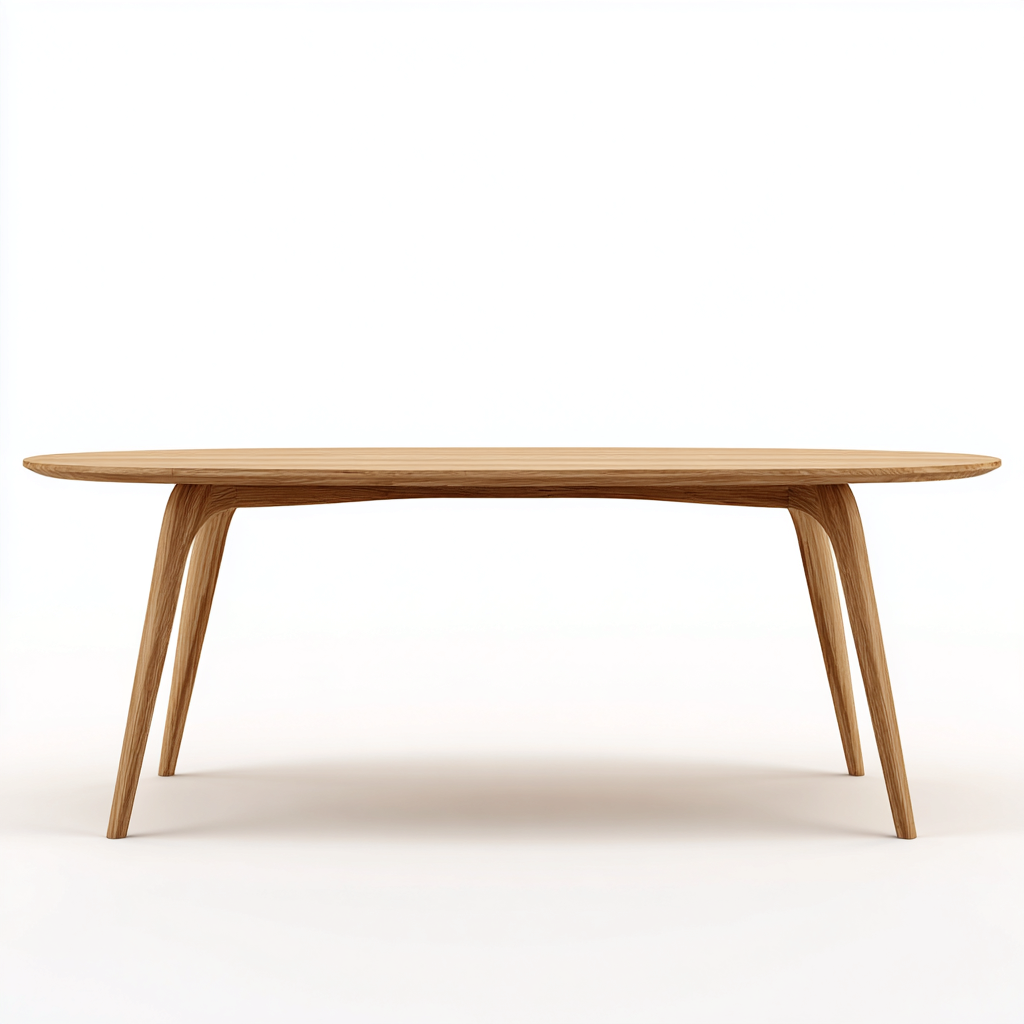 Tavolo da pranzo in legno 200x100x75 cm - legno naturale - design moderno - adatto alla sala da pranzo-Abodeosa