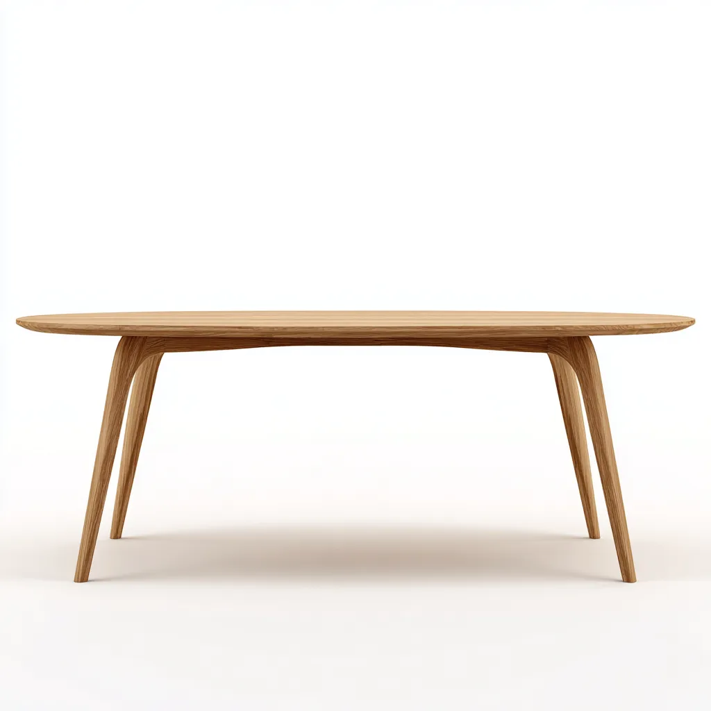 Tavolo da pranzo in legno 200x100x75 cm - legno naturale - design moderno - adatto alla sala da pranzo-Abodeosa